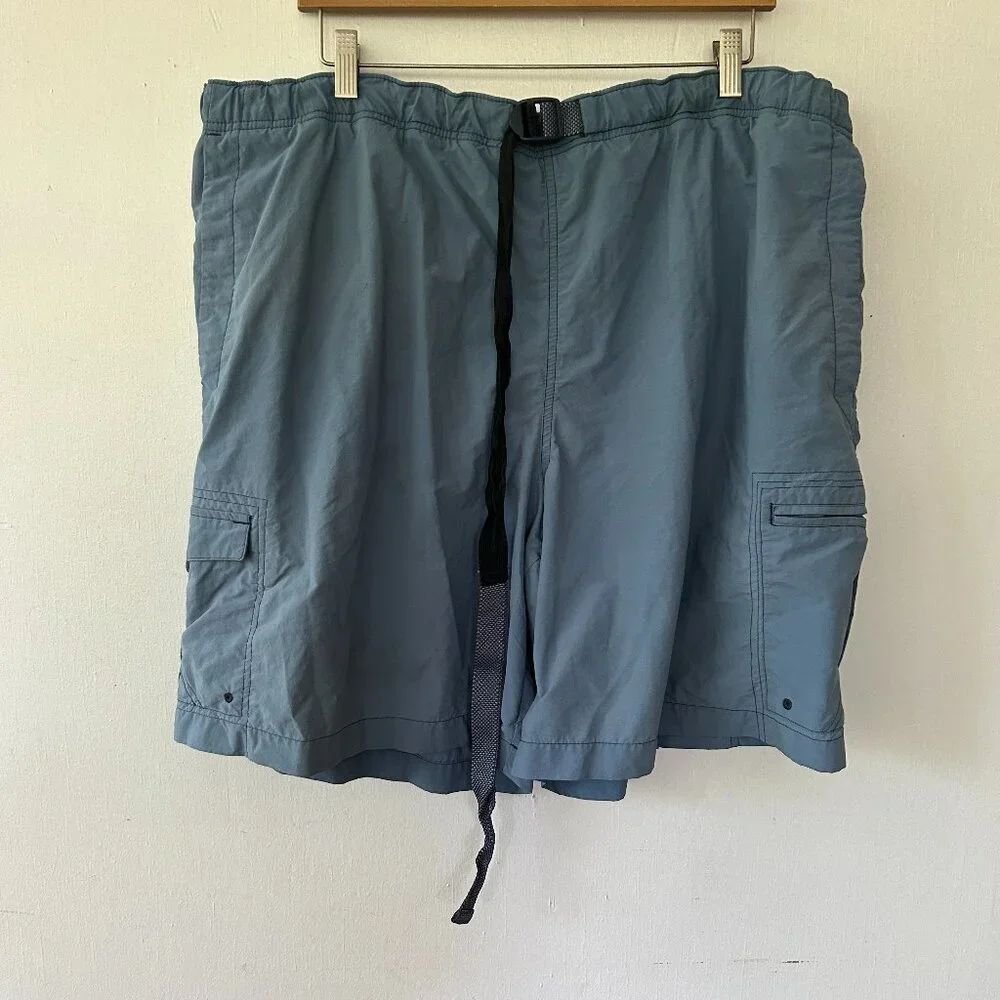Columbia Swim Trunks Mens XXL Blue Adjustable Waist Outdoor Hiking Pocketes